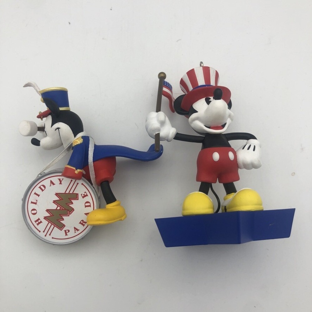 Hallmark Disney Mickey Mouse Ornament Bandleader Patriotic 1997 / 2005 READ